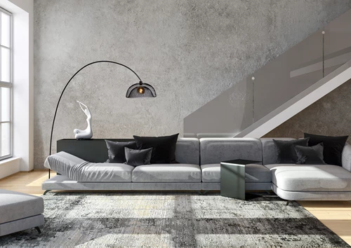 Lucide MESH - Lámpara de arco - 1xE27 - Negro - ambiente 2